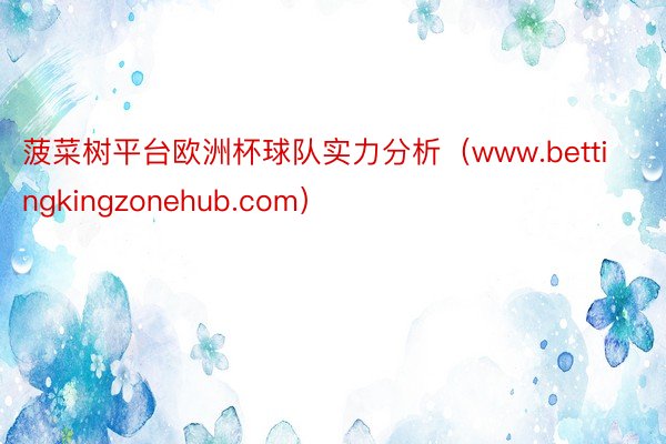 菠菜树平台欧洲杯球队实力分析（www.bettingkingzonehub.com）