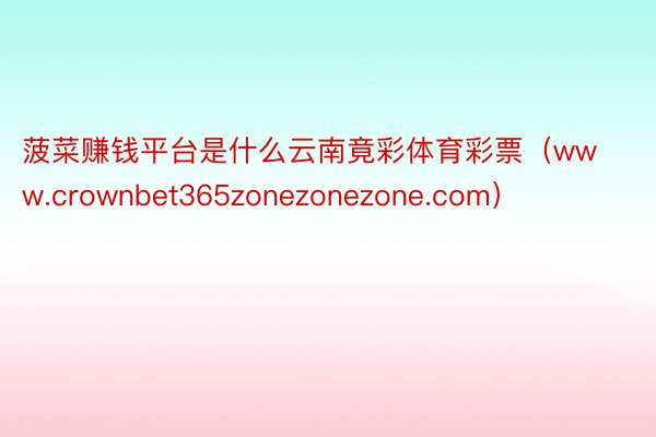 菠菜赚钱平台是什么云南竟彩体育彩票（www.crownbet365zonezonezone.com）